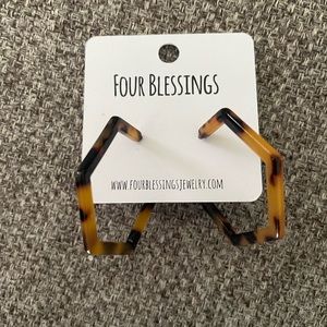 Tortoise Shell earrings.  Never worn!